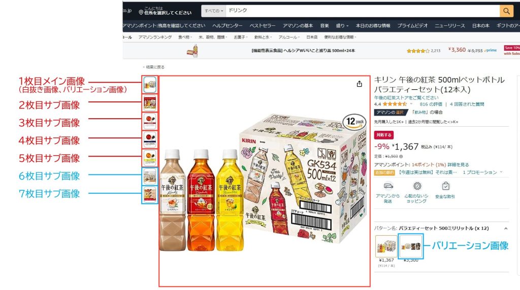 amazon商品画像説明