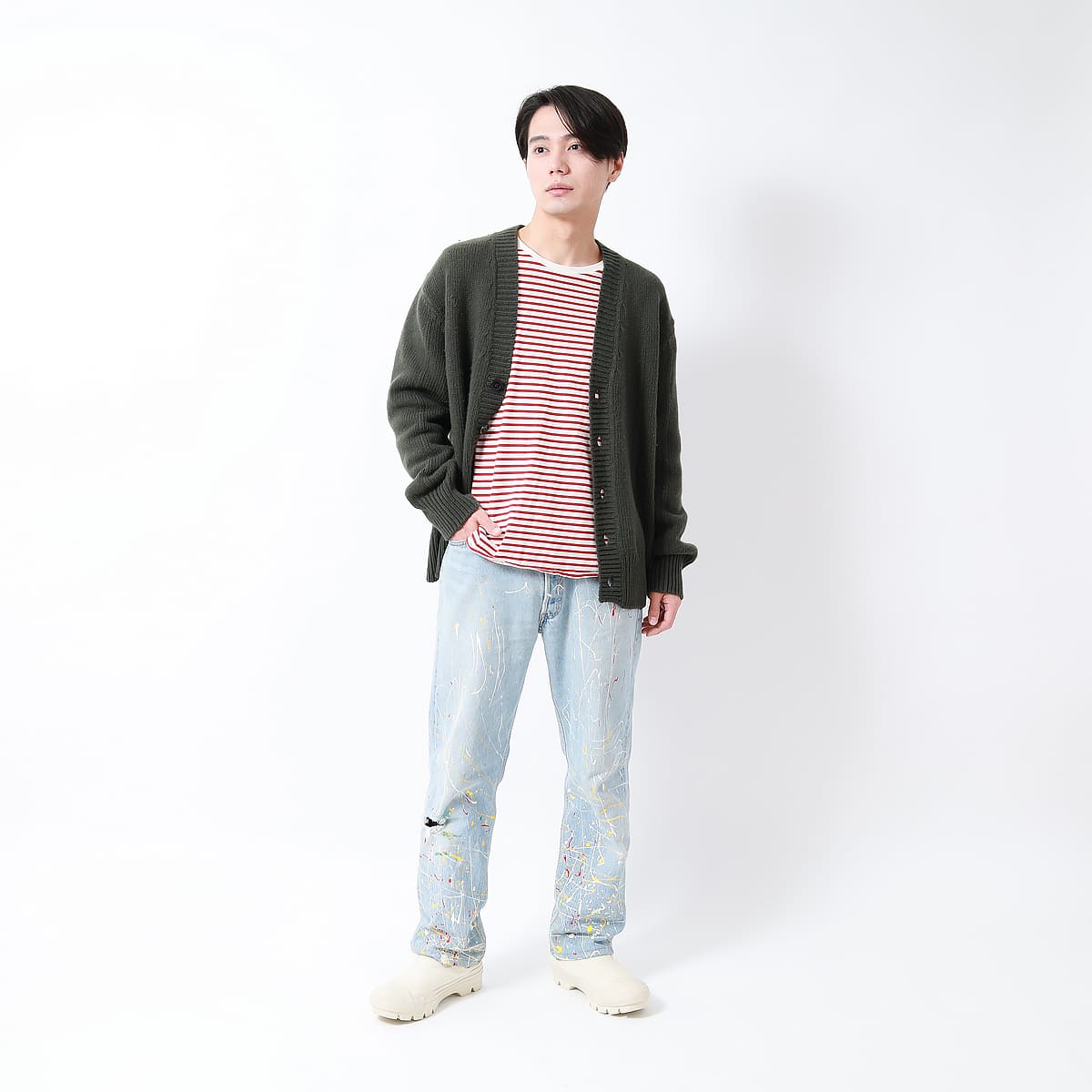 メンズ男性ファッションモデルTOMOAKI