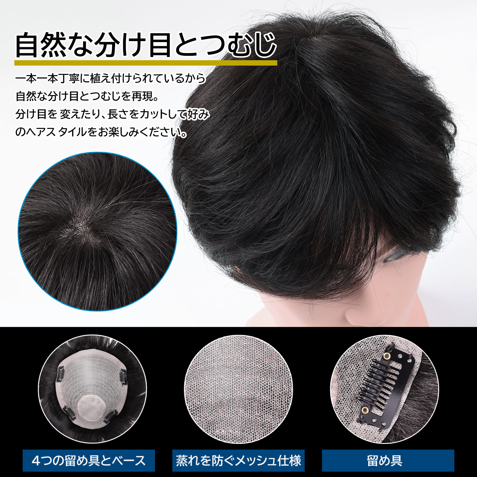 amazon商品ページ作成(かつらウィッグ)サンプル